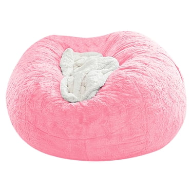 Boovnll Housse de Fauteuil Poire (Sans Remplissage), 53x53x25 Pouces Housse de Fauteuil Poire Lavable en Polyester Ultra Doux pour Adultes et Enfants, Fauteuil Poire de Rangement pour Peluches Très Grand