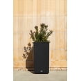 thumbnail image 4 of Veradek Block Series Pedestal Tall Plastic Planter - Black, 4 of 12