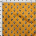 thumbnail image 3 of oneOone Polyester Lycra Fabric Leaves & Floral Block Print Sewing Fabric BTY 56 Inch Wide, 3 of 5