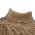 thumbnail image 5 of Erwazi Chandails à Col Roulé pour Femmes, Tricotés, Manches Longues, Tuniques Décontractées, Unis, Amples, Chauds, Chandails à Enfiler pour Femmes pour l'Automne et l'Hiver, 5 of 5