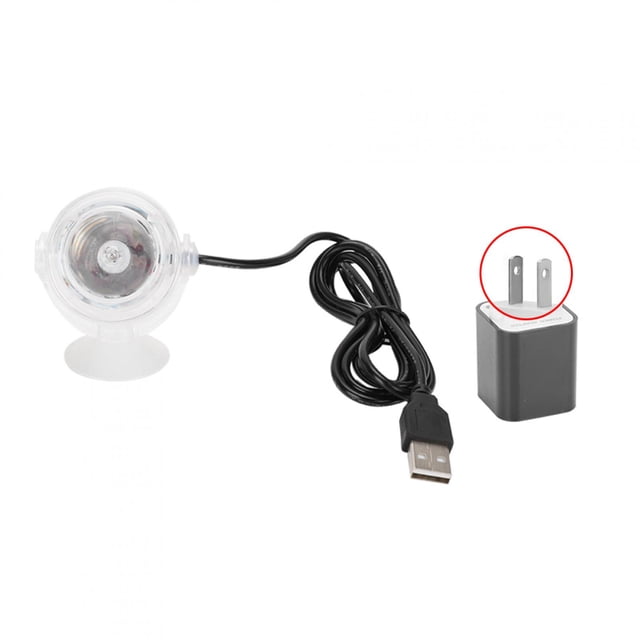 Spot de Nuit Étanche, Spot, Aquariums Submersibles pour Aquarium Blanc US Plug