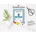 thumbnail image 3 of Darling Souvenir White Birthday Invitation Card 28 Pcs Fill or Write In Blank Invites Printable Party Supplies 5 x 7 Inches, 3 of 5