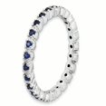thumbnail image 3 of Bague en Argent Sterling Stackable Expressions Saphir Créé Taille 9, 3 of 3