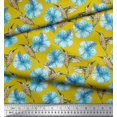 thumbnail image 3 of Soimoi Satin Silk Fabric Hummingbird & Floral Print Sewing Fabric Yard 42 Inch Wide, 3 of 3