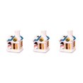 thumbnail image 2 of mmirethe Resin Christmas Scene Snow House LED Desktop Set Village Decoration House Snowman 3Set, 2 of 6