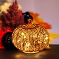 thumbnail image 1 of IBaodan Glass Pumpkin Light Discount Clearance Pumpkin Glass Lights Halloween Pumpkin Decorations for Halloween Spooky Party Haunted House Fall Home Decorations, 1 of 6