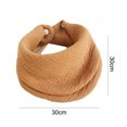 thumbnail image 2 of Serviette triangle en Fil de Coton Uni à Double Usage 4 Couches de Fil de Coton Doux, 2 of 5