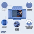 thumbnail image 4 of iFLY 20” Water-Resistant Travel Duffel Bag with Backpack Straps, Multi-Pocket Design, Blue, 4 of 14
