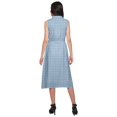 thumbnail image 4 of Moomaya Adjustable Fabric Belt Printed Lapel Collar Button Down Casual Dress, 4 of 4