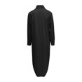 thumbnail image 5 of Kcodviy Robe Chemise Unie pour Femmes Robes Portefeuille pour Femmes Décontractées Été Jupe Longue Décontractée Longue Robe d'Été Cocktail Manche Cardigan Robe, 5 of 5