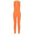thumbnail image 4 of Venjoe Combinaison de Gymnastique Sans Manches pour Filles Enfants avec Strass Orange 10, 4 of 7