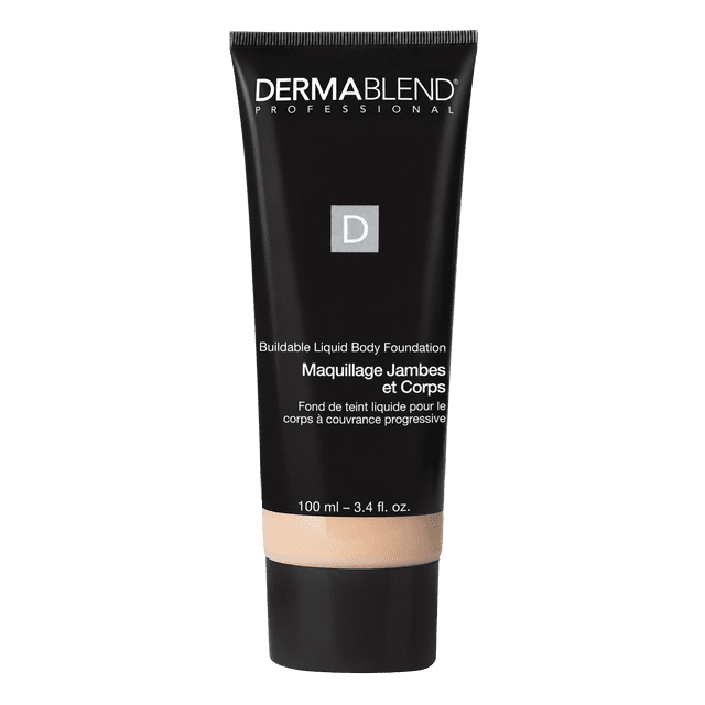 Dermablend Leg and Body Makeup, Buildable Liquid Foundation 10N