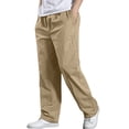 thumbnail image 1 of Mustard Yellow Cargo Sport Athletic Brunch Jogger Going Out Pants for Man Summer Fall Loose Fit Overall Straight Leg Basic Long Leg Jumpsuits Pants Unitard Mens 2025 Clothing 3XL, 1 of 5