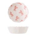 thumbnail image 1 of Qeeadeea Small Round Baking Dish Set Of 2, Colorful Ceramic Pie Pan, Round Ceramic Pie Plate-white-unicorn, 1 of 7