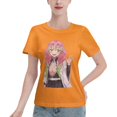 thumbnail image 1 of T-Shirt Basique à Manches Courtes pour Femmes Demon Slayer Lame Temple Ganlu Mili, 1 of 6