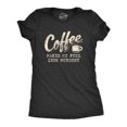 thumbnail image 1 of T-shirt pour Femmes « le Café Me Rend Moins Meurtrière » Drôle Sarcastique Caféine (Noir Chiné) - m, 1 of 3