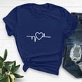 thumbnail image 2 of Diufon Hauts de la Saint-Valentin pour Femmes, Tunique Décontractée à Manches Courtes, Chandail à Col Rond, Blouse Tendance Mignonne à Imprimé Graphique, 2 of 6