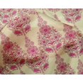 thumbnail image 4 of oneOone Silk Tabby Fabric Floral & Paisley Block Printed Fabric 1 Yard 42 Inch Wide, 4 of 4