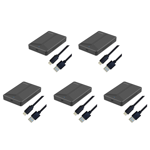 5X USB 3.1 Mobile Hard Disk Box 2.5 Inch Hard Disk Box SSD Enclosure Support 15mm Hard Drive for Computer Notebook