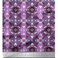 thumbnail image 1 of Soimoi polyester Crepe Fabric Ikat Southwestern Print Sewing Fabric Yard 42 Inch Wide, 1 of 3