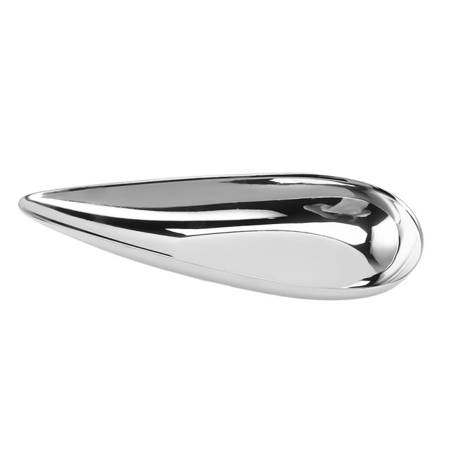 Dish Plate, Stainless Steel Rust Proof Easy to Clean Towel Tray Special Shapes Stylish Look Exquisite Design Mini Appetizer Plates for Nuts, Snacks, Towels, Desserts