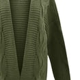 thumbnail image 5 of Simua Womens Oversized Chunky Open Front Cardigan Sweaters Cable Knit Long Sleeve Cardigans Outwear Coats, 5 of 5