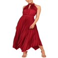 thumbnail image 2 of Fashionable Sleeveless Midi Dress for Women in Solid Color, 2 of 5