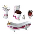 thumbnail image 4 of Dollhouse Furniture Mini Toy Life Scene decor White and Red, 4 of 8