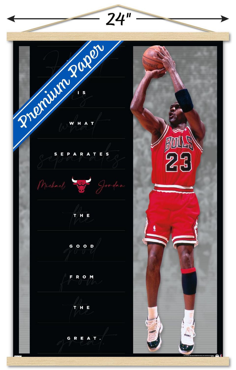 Michael Jordan - Heart Wall Poster, 22.375" x 34"