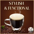 thumbnail image 4 of allBambu Double Wall Glass Mug with Bamboo Lid - 250ml, 4 of 6