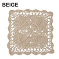 thumbnail image 2 of Square Table Cover Lace Cotton Table Place Mat Dining Pad Cloth Crochet Placemat Cup Mug Tablecloth Tea Coaster Handmade 40/60cm Beige, 2 of 9