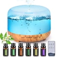 thumbnail image 1 of Fimilo 500ml Aroma Diffuser with 6*10ml Essential Oil with Remote Control for Large Room Home Office Car, Aromatherapy Fragrant Oil Air Diffusers for Gift, 1 of 9