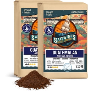 Guatemala Antigua Origine unique Coffee (2 × 910 g Terres) Air Smooth & Chocolaté au Canada Maritime grillé
