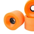 thumbnail image 2 of Ensemble de 4 Roues de Planche à Roulettes de Rechange, Rouleau en PU 78A, Pièces de Longboard - Orange,, 2 of 4