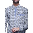 thumbnail image 2 of BESTMAN Chemise Habillée Décontractée pour Homme à Manches Longues, Coupe Ajustée, en Coton, à Boutons, 2 of 5