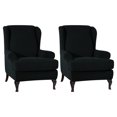 thumbnail image 2 of Baohd 2piece Armchair Cover Soft Comfort Effective Protection For Armchair Soft Comfortable Polyester Elastic Sofa Cover black, 2 of 6