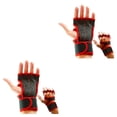 thumbnail image 4 of Decodeary 2pieces Stay Comfortable And Stylish With Breathable Gym Gloves Lightweight Red S 2Set, 4 of 6