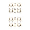 thumbnail image 4 of Maytalsory 10pcs Metal Carabiners Lobster Claw For Keychain - Strong And Functional Accessories For Easy Key KC Gold 2Set, 4 of 6