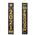 thumbnail image 1 of 1 Pair Graduation Themed Couplets Door Curtains Graduation Party Hanging Decor, 1 of 6