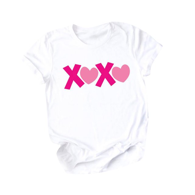 EQWLJWE T-shirts à Manches Courtes Imprimés, T-Shirt Graphique Col Rond d'Été pour Femmes, Blouse, Hauts, Offres