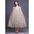 thumbnail image 2 of Bimba White14 Chemises de Nuit en Coton à Feuilles Florales et Roses pour Femmes Mi-Mollet Imprimées Robe de Nuit X-Small, 2 of 6