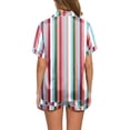 thumbnail image 4 of GDREDA Ensemble de Pyjama pour Femmes 2 Pcs Ensembles de Pyjama pyjamas pour Femmes Tigre Floral Imprimé Graphique Chemise à Boutons à Manches Courtes et Short Ensemble de Pyjama Femmes Ensembles de Pyjama pyjamas Rose Vif,TG, 4 of 5