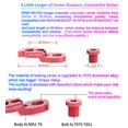 thumbnail image 4 of ruzhgo Rear Derailleur Hanger Extender Aluminium Alloy Road Mountain Bike Cycling Frame Gear Tail Hook Extender Red, 4 of 6