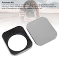 thumbnail image 3 of Metal Square Lens Hood, Aluminium Alloy Lens Shade with Cap, Scratch Proof Lens Hood Protector Easy to Install for SLR Cameras DSLR Cameras, 3 of 7