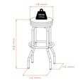 thumbnail image 3 of Ensemble de 3 tables de pub et de tabourets pivotants Summit, noir et chrome - 93362, 3 of 9