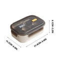 thumbnail image 2 of Dvkptbk Lunch Box Stainless Steel Insulated Lunch Box for Office Workers Large Capacity Lunch Box Student Compartment Lunch Tray Camping Essentials, 2 of 2
