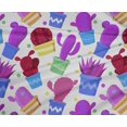 thumbnail image 5 of oneOone Polyester Lycra Purple Fabric Cactus Sewing Material Print Fabric By The Yard 56 Inch Wide, 5 of 5