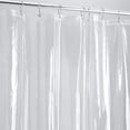 thumbnail image 1 of Doublure de Rideau de Douche Épaisse en Cristal Transparent Robuste avec Pierres Transparentes Robustes et Oeillets Résistants à la Rouille, Imperméable, Doublure de Rideau de Douche en Plastique pour Salle de Bain - 72 Pouces x 72 Pouces, 1 of 7