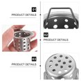 thumbnail image 4 of MIANGASTORE Stainless Steel Basket Strainer With Handle Anti-Clogging Drain Filter Strainer, 4 of 9