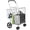 Silver, variant on Giantex Folding Shopping Cart, Light Weight Trolley w/Handle & Swiveling Wheels, Large Grocery Cart, Black